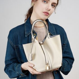 2024 Bucket Bag, Vegetable Basket, Women's Bag, Leather Handbag